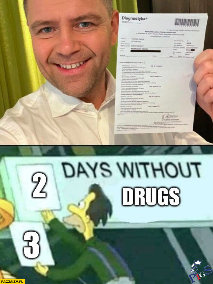 3 days without drugs