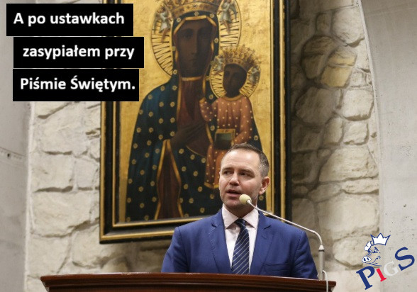 A po ustawkach zasypiałem przy Piśmie Świętym