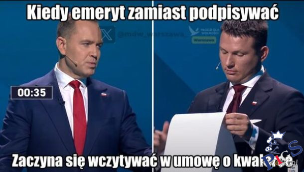 Kiedy ewmeryt zamiast podpisywać