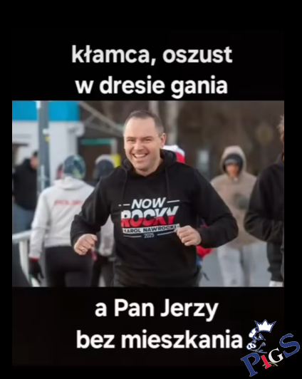 Kłamca, oszust w dresie gania
