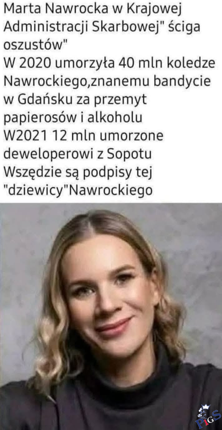 Marta Nawrocka ściemnia w KAS