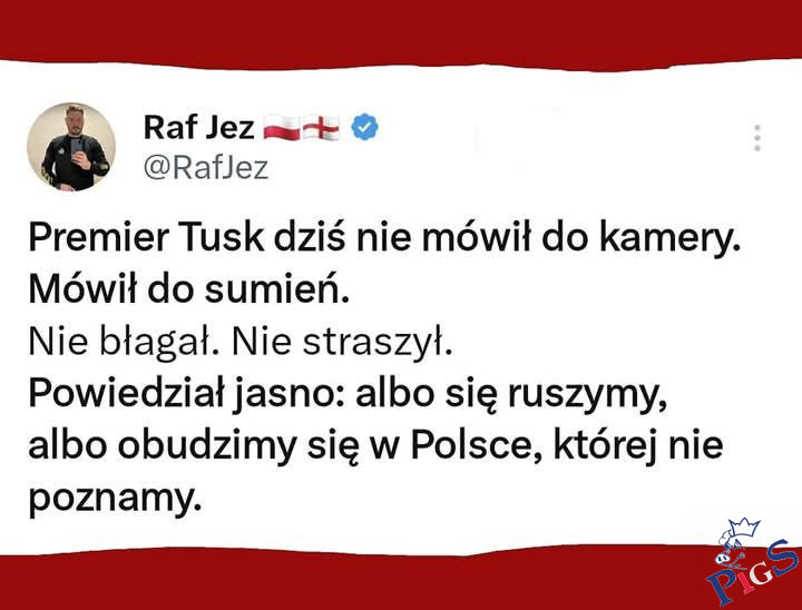 Nie mówił do kamery