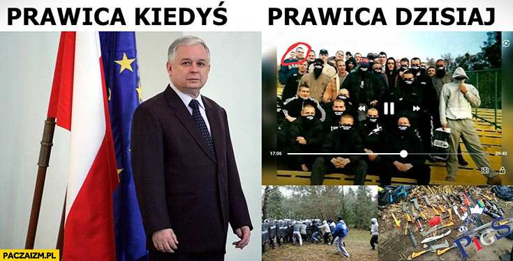 Prawcia kiedyś vs. prawica dzisiaj