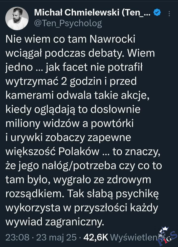 Tak słabą psychikę wykorzysta w przyszłosci każdy wywiad gospodarczy