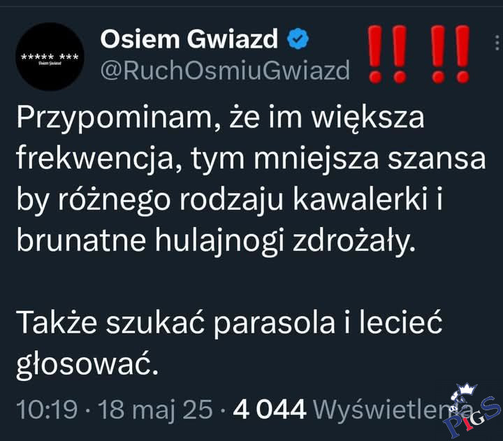 Także szukać parasola i lecieć głosować