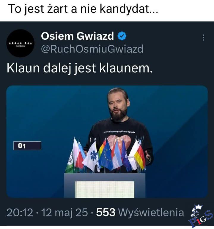 To jest żart a nie kandydat