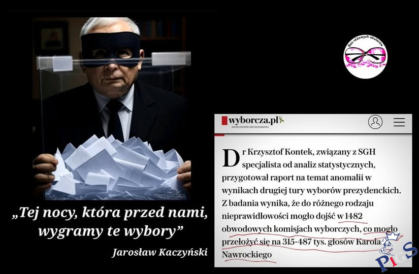 Nawrocki w wieczór wyborczy