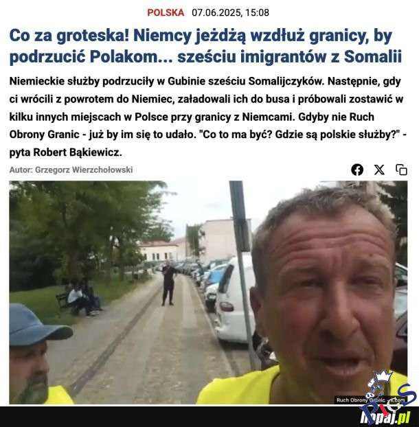 Niemcy jeżdżą wzdłuż granicy i podrzucają imigrantów