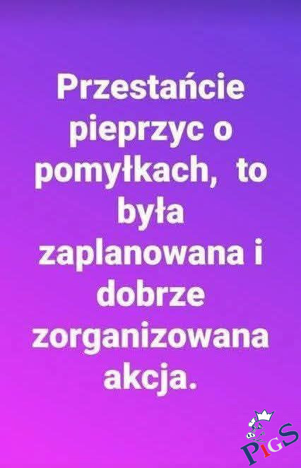 Przestańcie pieprzyć o pomyłkach