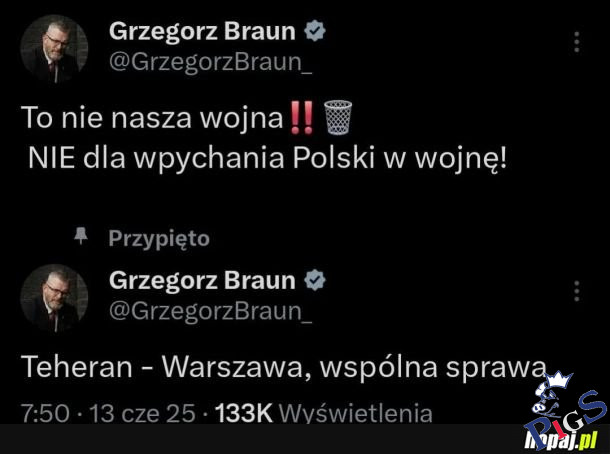 Tak dla Rosji i Iranu, nie dla UE