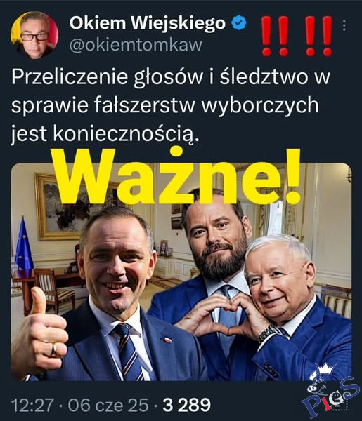 To jest konieczne. Nie żyjemy w Rosji